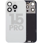 Apple iPhone 15 Pro Back Cover with Magnet Bazel incl NFC and Flash Flex - White Titanium Pulled C
