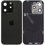 Apple iPhone 15 Pro Back Cover with Magnet Bazel incl NFC and Flash Flex - Black Titanium Service Pack