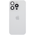 Apple iPhone 15 Pro Back Cover with Magnet Bazel incl NFC and Flash Flex - White Titanium Service Pack