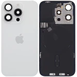 Apple iPhone 15 Pro Back Cover with Magnet Bazel incl NFC and Flash Flex - White Titanium Service Pack
