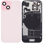 Apple iPhone 15 Back Cover with Magnet Bazel incl NFC and Flash Flex - Pink Pulled A