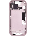 Apple iPhone 15 Middle Frame with Small Parts (No Charger Flex) - Pink Pulled A