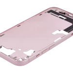 Apple iPhone 15 Middle Frame with Small Parts (No Charger Flex) - Pink Pulled A