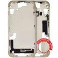 Apple iPhone 15 Middle Frame with Small Parts (No Charger Flex) - Yellow Pulled A