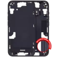 Apple iPhone 15 Middle Frame with Small Parts (No Charger Flex) - Black AM Plus