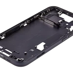 Apple iPhone 15 Middle Frame with Small Parts (No Charger Flex) - Black AM Plus