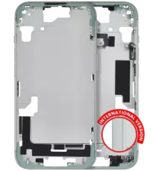 Apple iPhone 15 Middle Frame with Small Parts (No Charger Flex) - Green AM Plus