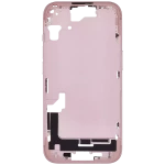 Apple iPhone 15 Middle Frame with Small Parts (No Charger Flex) - Pink AM Plus