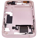 Apple iPhone 15 Middle Frame with Small Parts (No Charger Flex) - Pink AM Plus