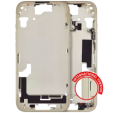 Apple iPhone 15 Middle Frame with Small Parts (No Charger Flex) - Yellow AM Plus