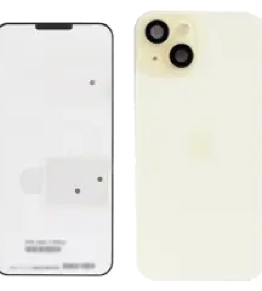 Apple iPhone 15 Back Cover with Magnet Bazel incl NFC and Flash Flex - Yellow Service Pack
