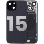 Apple iPhone 15 Back Cover with Magnet Bazel incl NFC and Flash Flex - Black Pulled A
