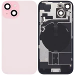 Apple iPhone 15 Back Cover with Magnet Bazel incl NFC and Flash Flex - Pink Pulled C