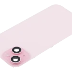 Apple iPhone 15 Back Cover with Magnet Bazel incl NFC and Flash Flex - Pink Pulled C