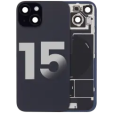 Apple iPhone 15 Back Cover with Magnet Bazel incl NFC and Flash Flex - Black Pulled C