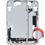 Apple iPhone 15 Middle Frame with Small Parts - Blue Pulled B