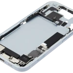 Apple iPhone 15 Middle Frame with Small Parts - Blue Pulled B