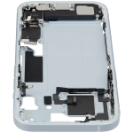 Apple iPhone 15 Middle Frame with Small Parts - Blue Pulled B