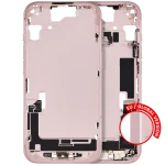Apple iPhone 15 Middle Frame with Small Parts - Pink Pulled A