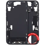 Apple iPhone 15 Middle Frame with Small Parts - Black Pulled B