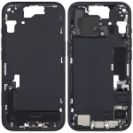 Apple iPhone 15 Middle Frame with Small Parts - Black Pulled B