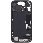 Apple iPhone 15 Middle Frame with Small Parts - Black Pulled B