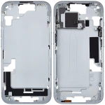 Apple iPhone 15 Middle Frame with Small Parts (No Charger Flex) - Blue Pulled B