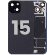 Apple iPhone 15 Back Cover with Magnet Bazel incl NFC and Flash Flex - Black Pulled A