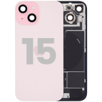 Apple iPhone 15 Back Cover with Magnet Bazel incl NFC and Flash Flex - Pink Pulled A