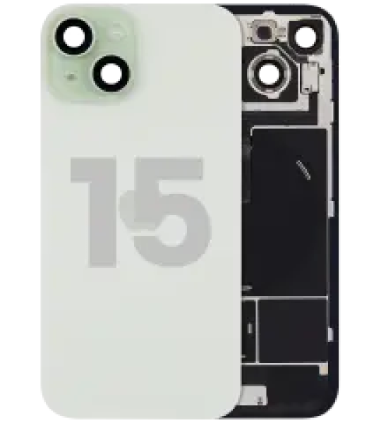 Apple iPhone 15 Back Cover with Magnet Bazel incl NFC and Flash Flex - Green Pulled A