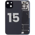 Apple iPhone 15 Back Cover with Magnet Bazel incl NFC and Flash Flex - Black Pulled C