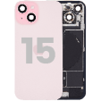 Apple iPhone 15 Back Cover with Magnet Bazel incl NFC and Flash Flex - Pink Pulled C