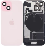 Apple iPhone 15 Back Cover with Magnet Bazel incl NFC and Flash Flex - Pink Service Pack
