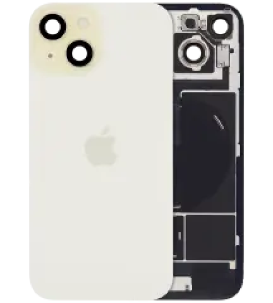 Apple iPhone 15 Back Cover with Magnet Bazel incl NFC and Flash Flex - Yellow Service Pack