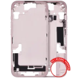 Apple iPhone 15 Middle Frame with Small Parts (No Charger Flex) - Pink Pulled B