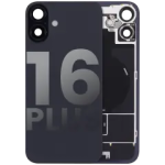 Apple iPhone 16 Plus Back Cover with Magnet Bazel incl NFC and Flash Flex - Black Pulled B