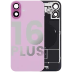 Apple iPhone 16 Plus Back Cover with Magnet Bazel incl NFC and Flash Flex - Pink Pulled B