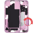 Apple iPhone 16 Plus Middle Frame with Small Parts (No Charger Flex) - Pink Pulled A