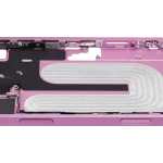 Apple iPhone 16 Plus Middle Frame with Small Parts (No Charger Flex) - Pink Pulled A