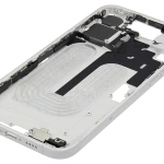 Apple iPhone 16 Plus Middle Frame with Small Parts (No Charger Flex) - White Pulled A