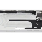 Apple iPhone 16 Plus Middle Frame with Small Parts (No Charger Flex) - White Pulled A