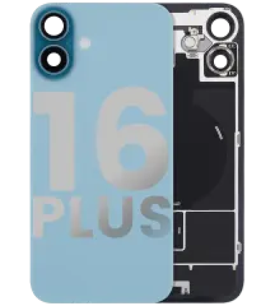 Apple iPhone 16 Plus Back Cover with Magnet Bazel incl NFC and Flash Flex - Teal Pulled A