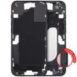 Apple iPhone 16 Plus Middle Frame with Small Parts (No Charger Flex) - Black AM Plus