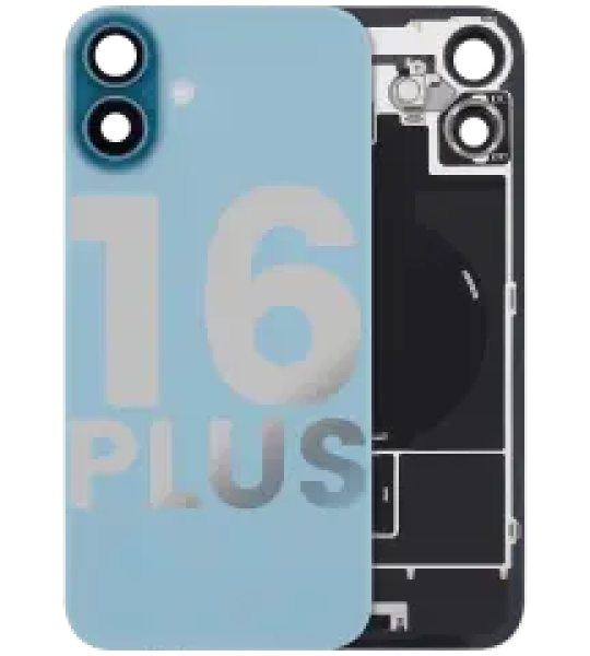 Apple iPhone 16 Plus Back Cover with Magnet Bazel incl NFC and Flash Flex - Teal Pulled C