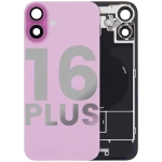 Apple iPhone 16 Plus Back Cover with Magnet Bazel incl NFC and Flash Flex - Pink Pulled C