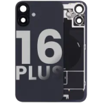 Apple iPhone 16 Plus Back Cover with Magnet Bazel incl NFC and Flash Flex - Black Pulled C