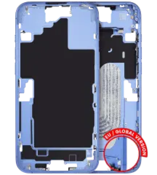 Apple iPhone 16 Plus Middle Frame with Small Parts (No Charger Flex) - Ultramarine Pulled A