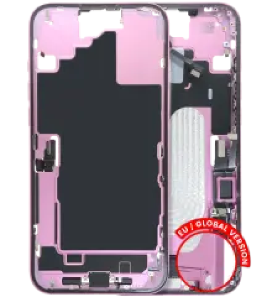 Apple iPhone 16 Plus Middle Frame with Small Parts - Pink Pulled C