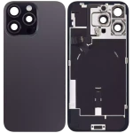 Apple iPhone 16 Pro Max Back Cover with Magnet Bazel incl NFC and Flash Flex - Black Titanium Pulled A
