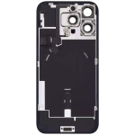 Apple iPhone 16 Pro Max Back Cover with Magnet Bazel incl NFC and Flash Flex - Black Titanium Pulled A
